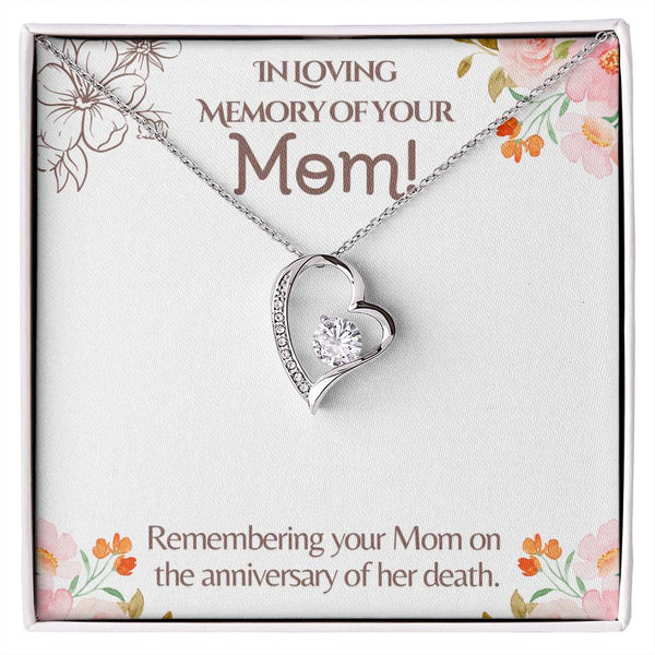 In Loving Memory Forever Love Necklace with On Demand Message Card