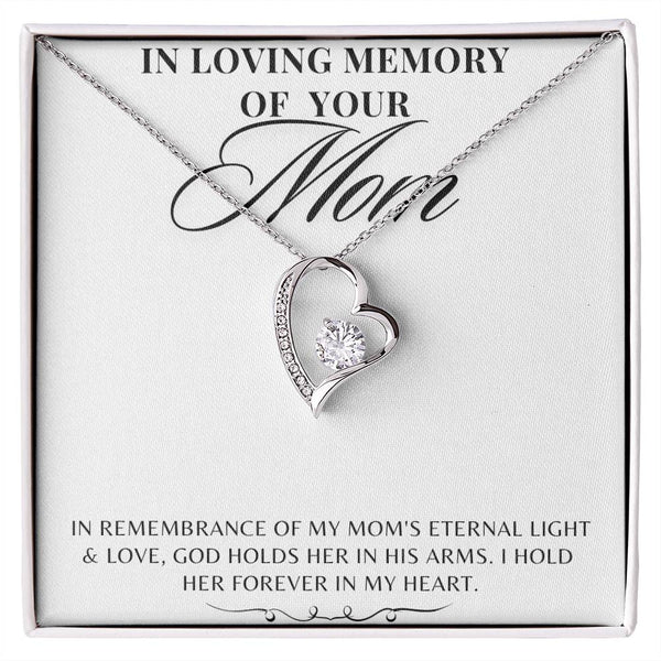 In Loving Memory  Forever Love Necklace with On Demand Message Card