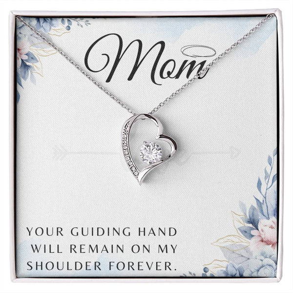 Mom Forever Love Necklace with On Demand Message Card