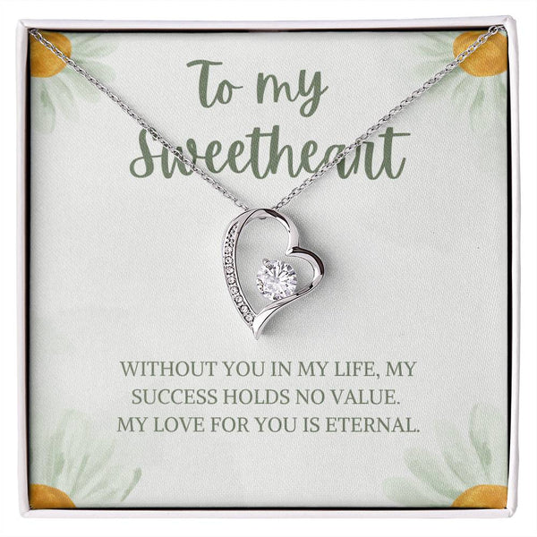 To my Sweetheart Love Necklace