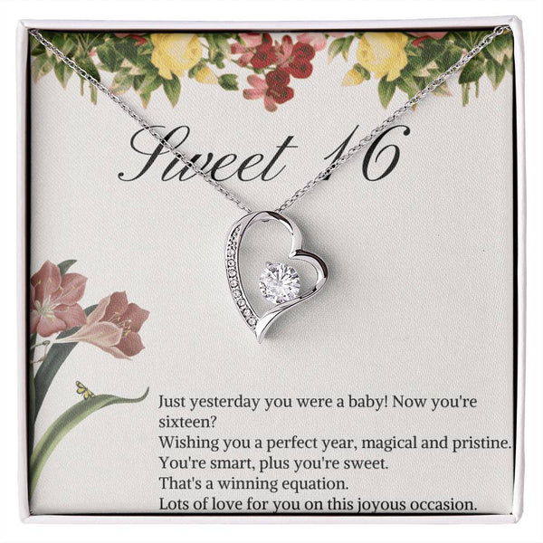 Sweet 16 Forever Love Necklace