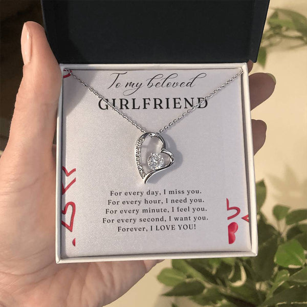 To my beloved Girlfriend Forever Love Necklace