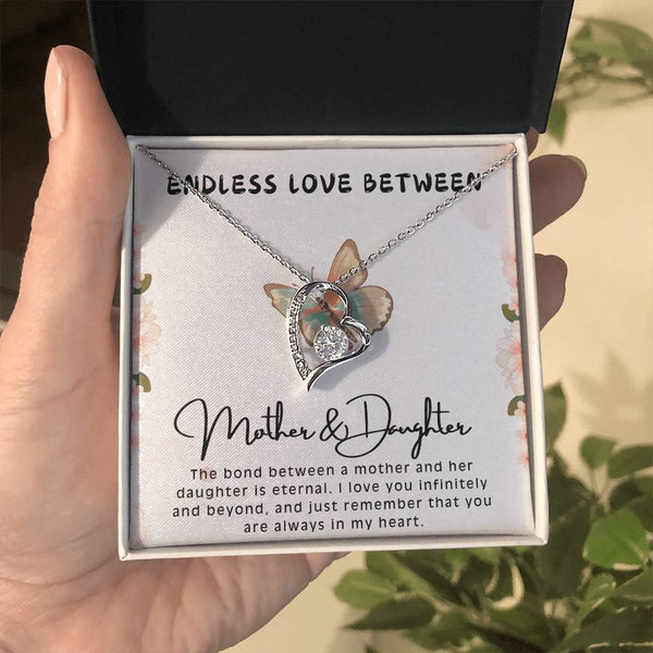 Endless Love Forever Love Necklace with On Demand Message Card