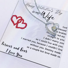 Happy Valentine's Day to my Wife  Forever Love Necklace