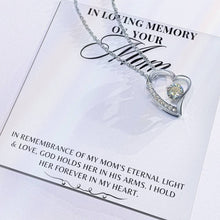 In Loving Memory  Forever Love Necklace with On Demand Message Card