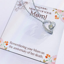 In Loving Memory Forever Love Necklace with On Demand Message Card