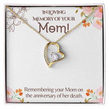 In Loving Memory Forever Love Necklace with On Demand Message Card