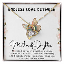 Endless Love Forever Love Necklace with On Demand Message Card