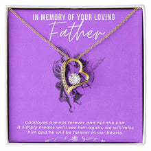 In Loving Memory Forever Love Necklace with On Demand Message Card