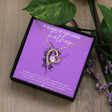 In Loving Memory Forever Love Necklace with On Demand Message Card