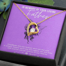 In Loving Memory Forever Love Necklace with On Demand Message Card