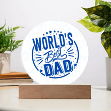 World Best Dad Acryclic Circle Plaque