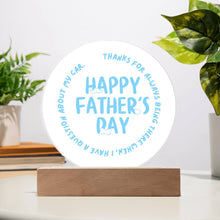 Happy Father's Day Acrylic Circle Plaque