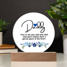 Daddy Acrylic Circle Plaque