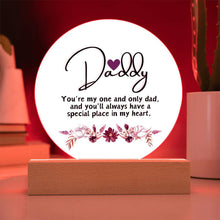 Daddy Acrylic Circle Plaque