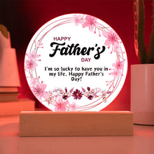 Father's Day  Acrylic Circle Plaque