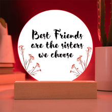 Best Friends Acrylic Circle Plaque