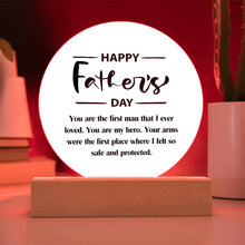 Happy Father's Day Acrylic Circle Plaque