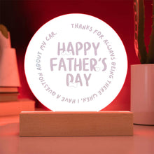 Happy Father's Day Acrylic Circle Plaque