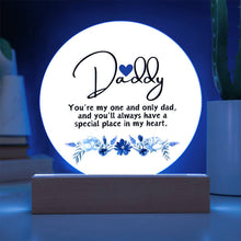 Daddy Acrylic Circle Plaque