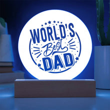 World Best Dad Acryclic Circle Plaque