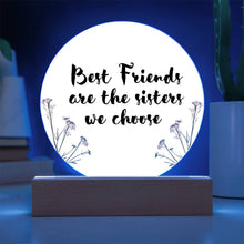 Best Friends Acrylic Circle Plaque