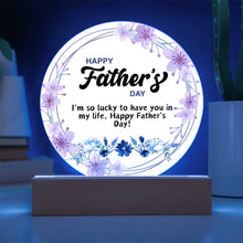 Father's Day  Acrylic Circle Plaque