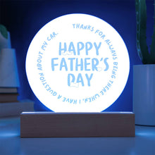 Happy Father's Day Acrylic Circle Plaque