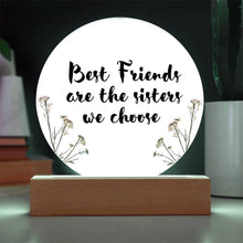 Best Friends Acrylic Circle Plaque