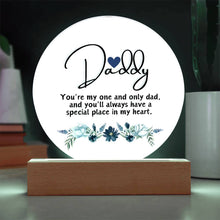 Daddy Acrylic Circle Plaque