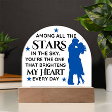 Stars Acrylic Dome Plaque