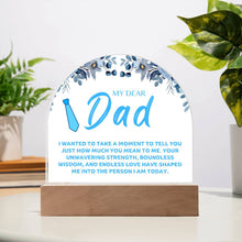 Dad Acrylic Dome Plaque