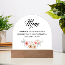 Mom Acrylic Dome Plaque