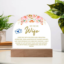 Wife Acrylic Dome Plaque