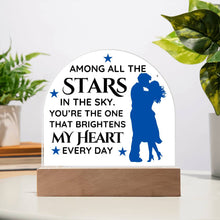 Stars Acrylic Dome Plaque