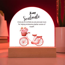 Soulmate Acrylic Dome Plaque