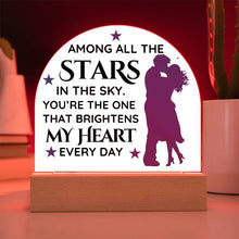 Stars Acrylic Dome Plaque