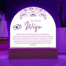 Wife Acrylic Dome Plaque