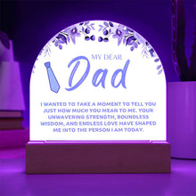 Dad Acrylic Dome Plaque