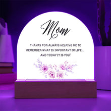 Mom Acrylic Dome Plaque