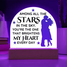 Stars Acrylic Dome Plaque