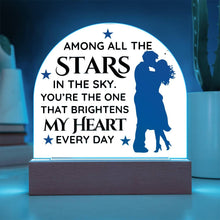 Stars Acrylic Dome Plaque