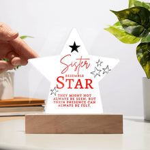 Sister Star Acrylic Star Plaque