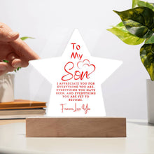 To my Son Acrylic Plaque