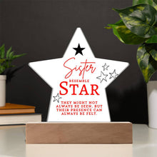 Sister Star Acrylic Star Plaque