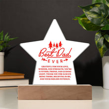 Best Dad Acrylic Star Plaque