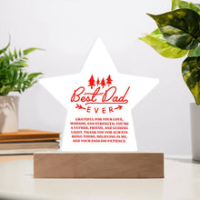 Best Dad Acrylic Star Plaque