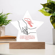 Mom Acrylic Star Plaque