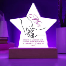 Mom Acrylic Star Plaque