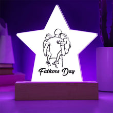 Father's Day Acrylic Star Plaque